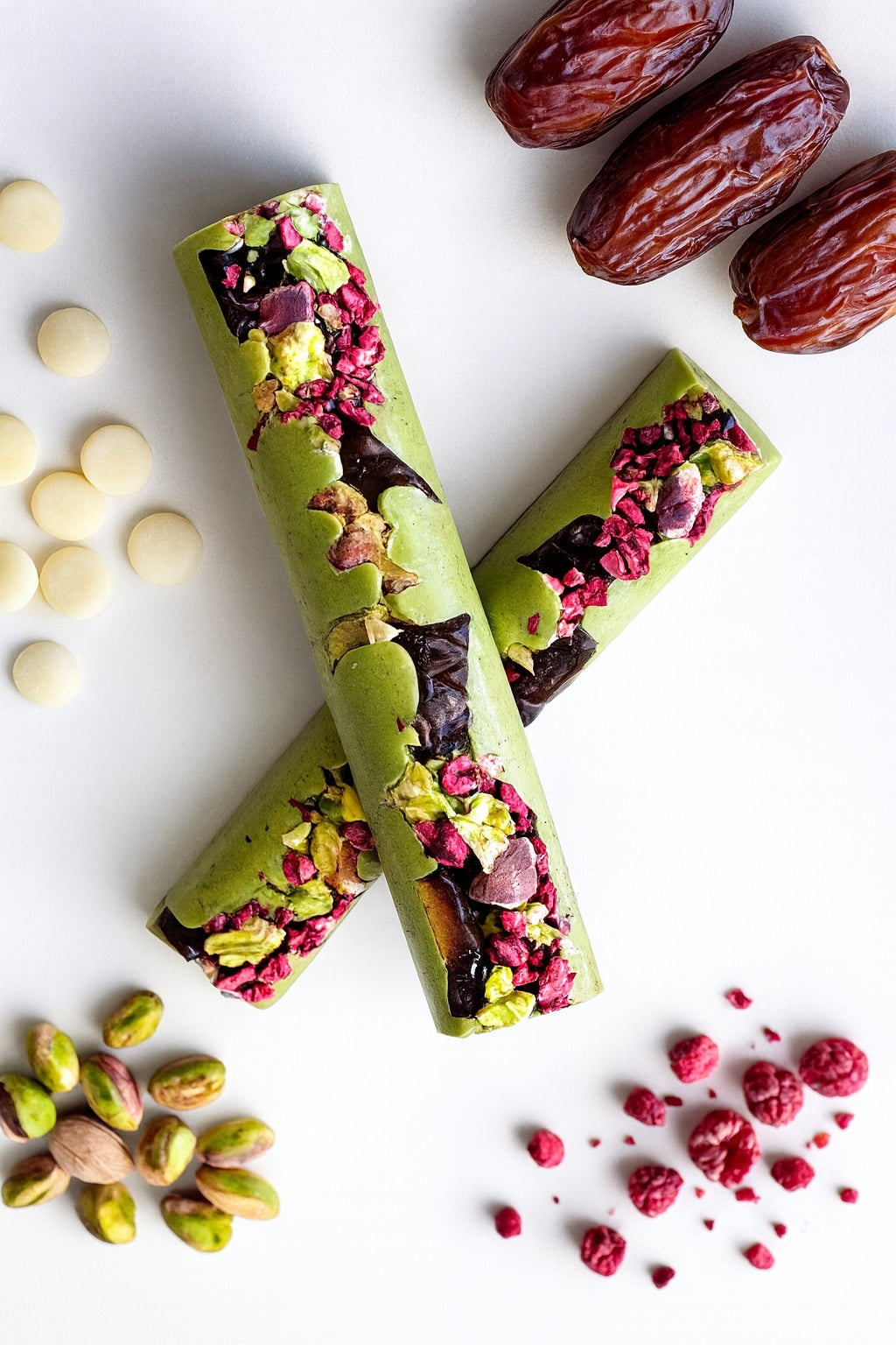 pistachio chocolate bars.