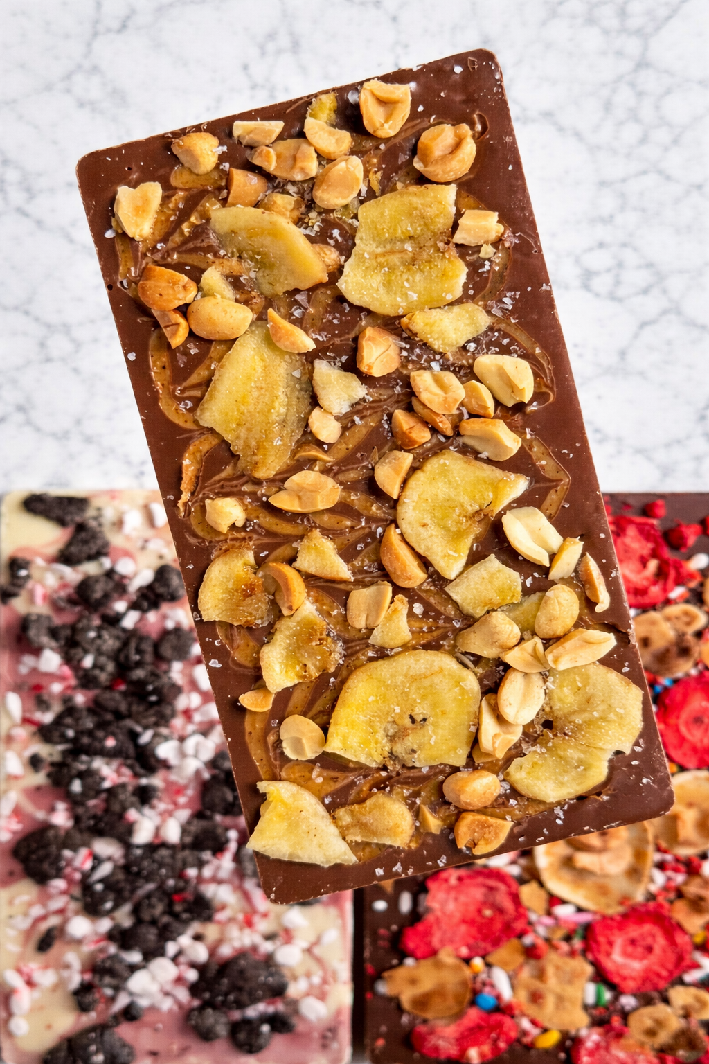 Four flavour chocolate bars