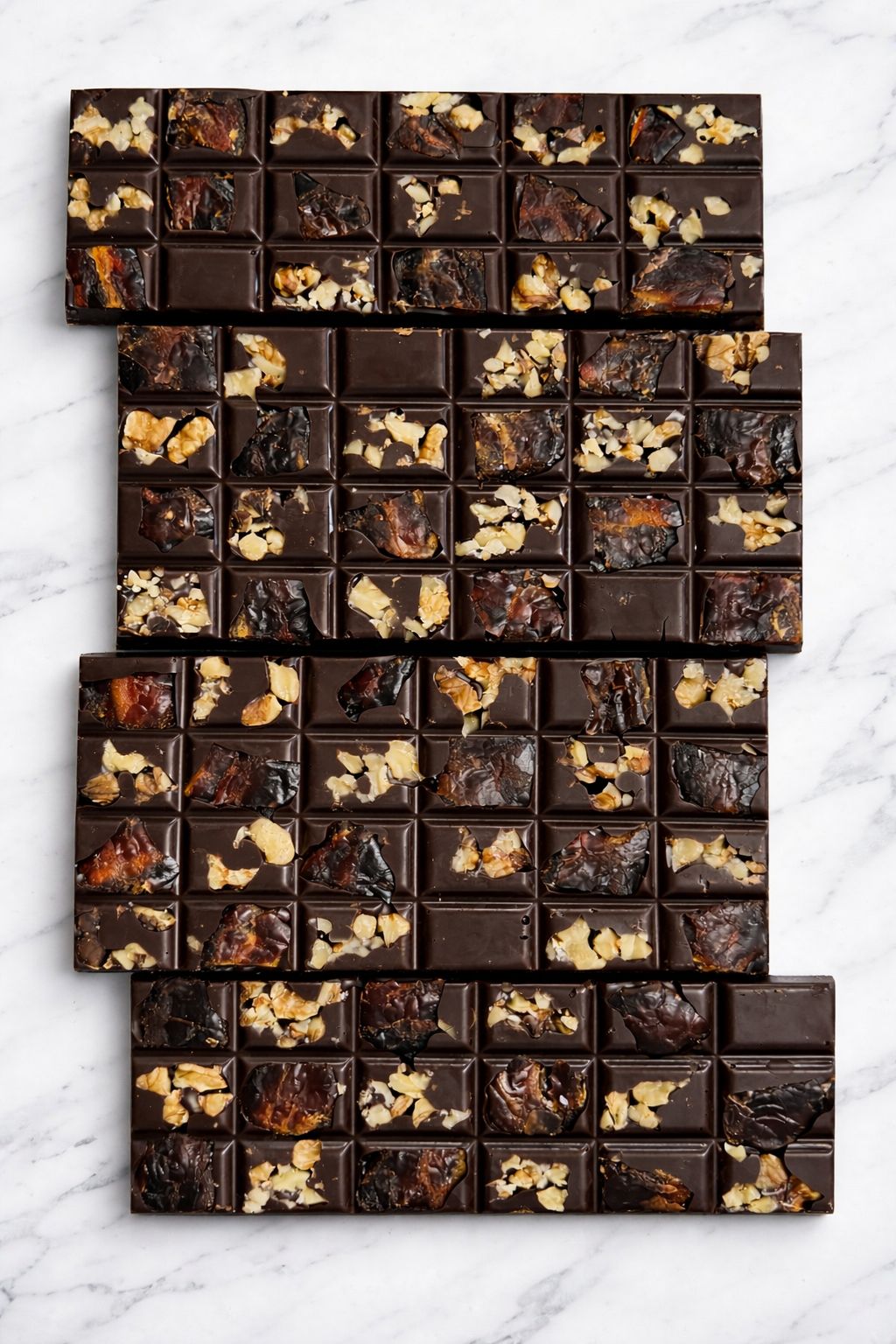 vegan dark chocolate nuts and date bar
