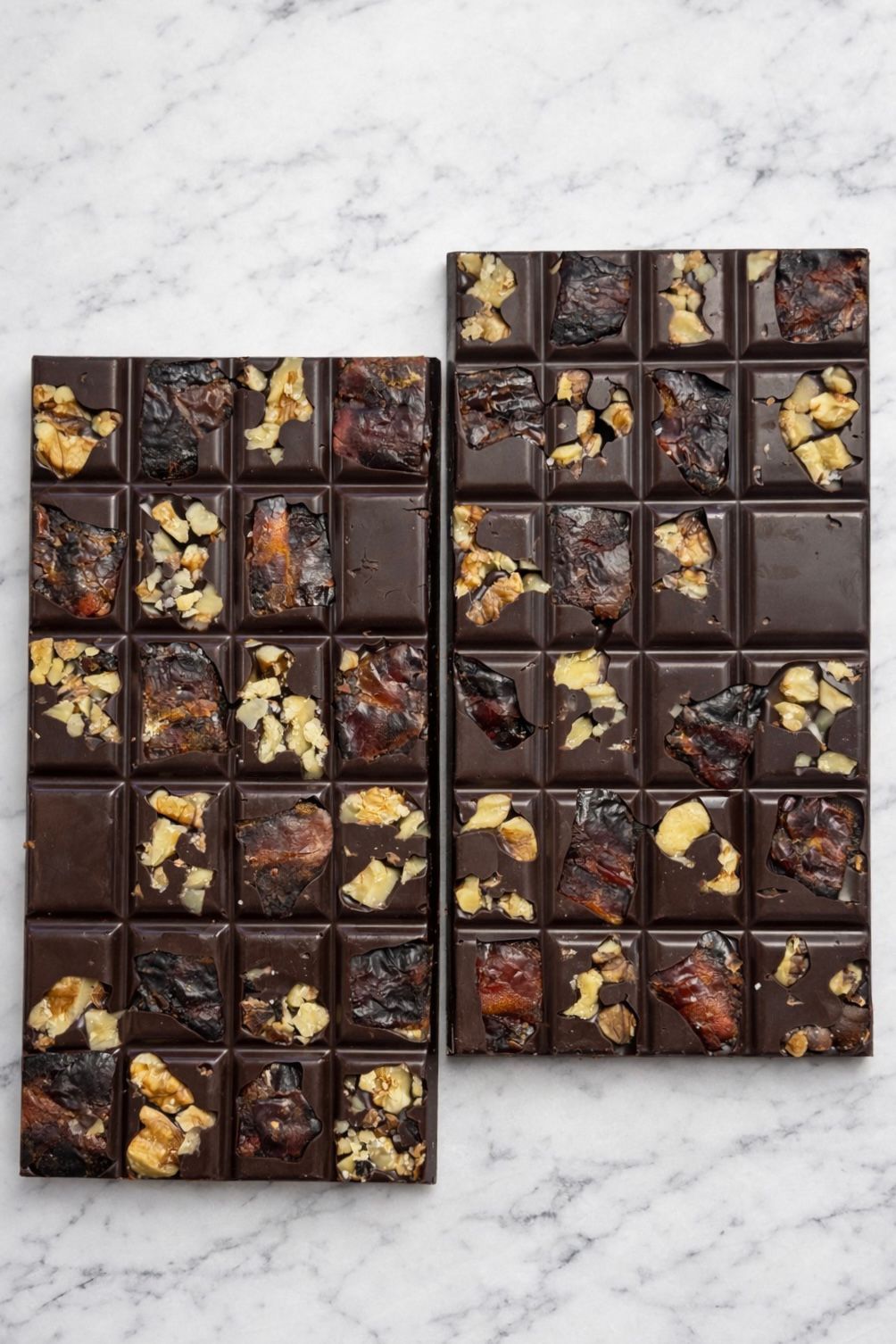vegan dark chocolate nuts and date bar
