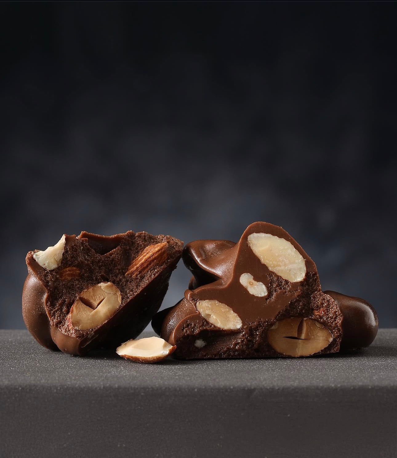 Nutty chocolate clusters