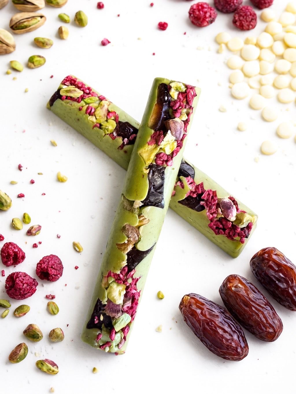 pistachio chocolate bars.