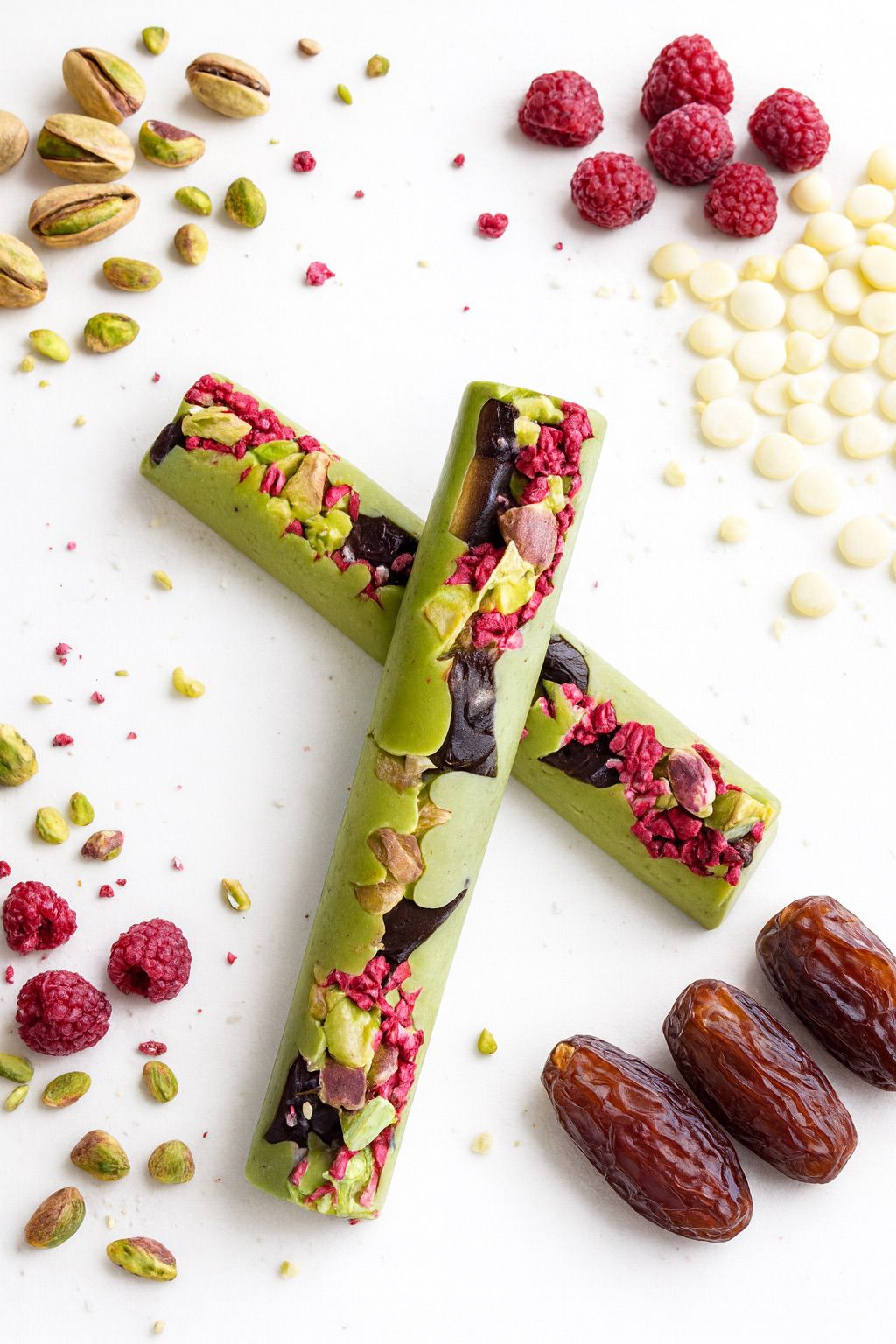 pistachio chocolate bars.
